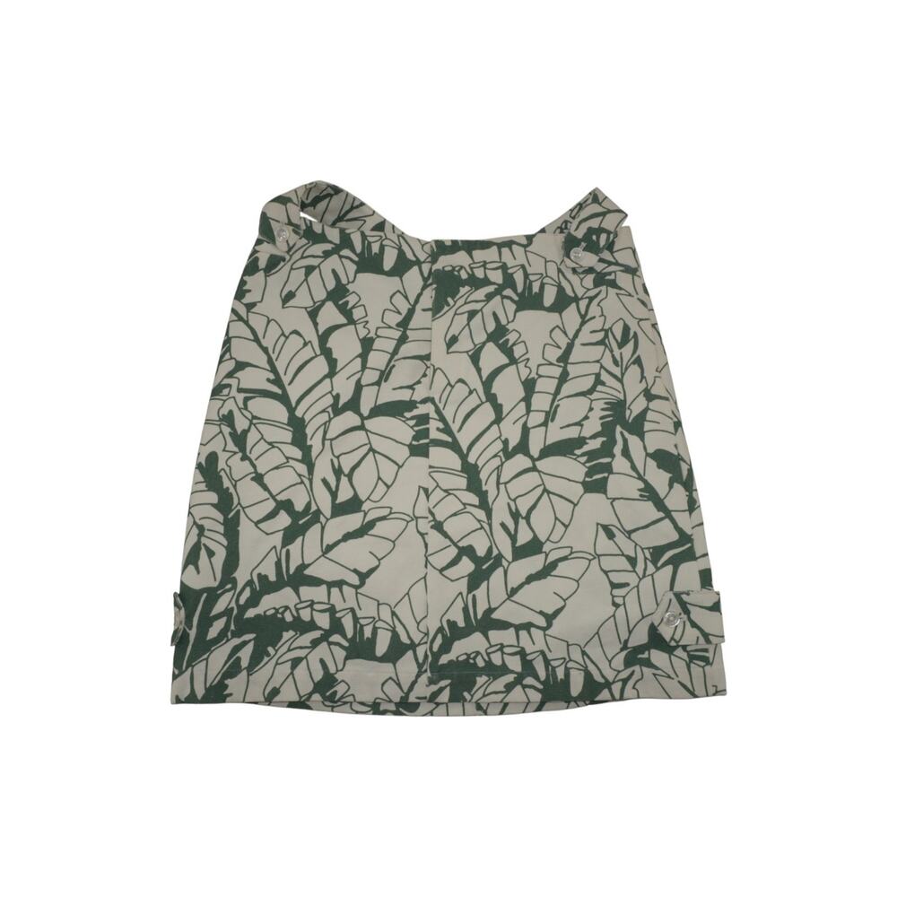 Brooks Brothers Tropical Print Mini Skirt Green White Summer Size 10 - Picture 3 of 8